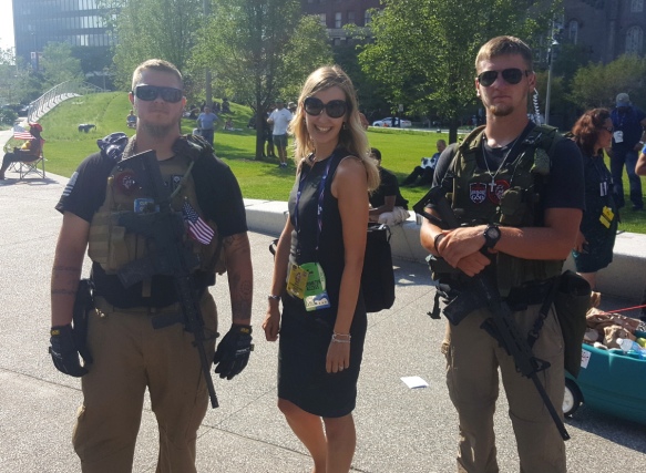 Ohio open carry laws allow militias to patrol the streets of Cleveland during Republican National Convention
