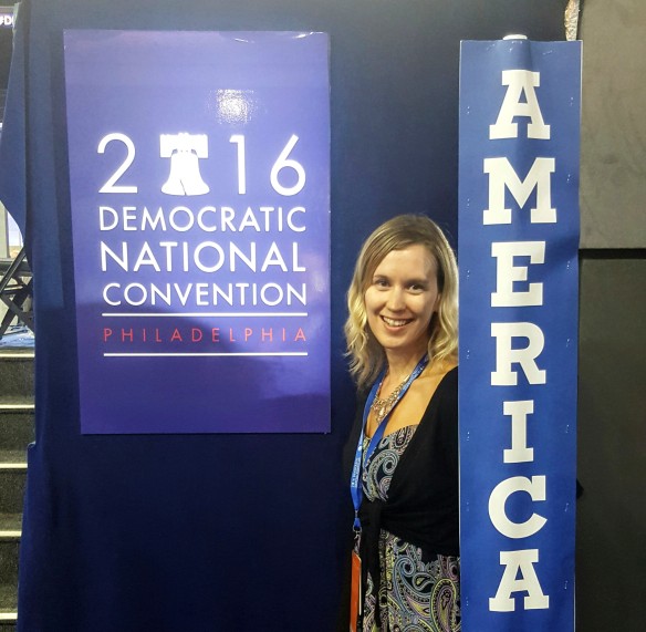 Me at Democratic National Convention DNC 2016 Philadelphia Pennsylvania